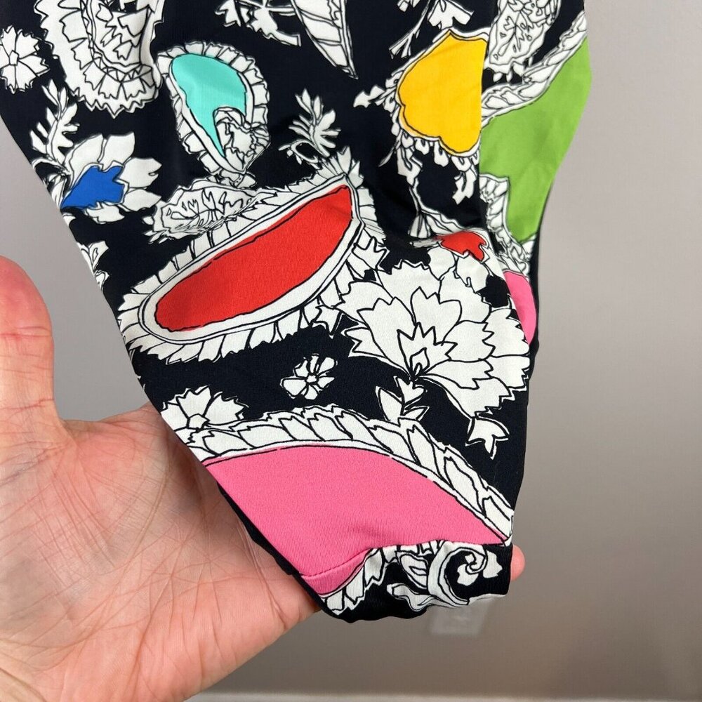 Mara Hoffman Chrishell One Piece Swimsuit Size Medium Paisley Jewel Black Beach - Picture 10 of 11